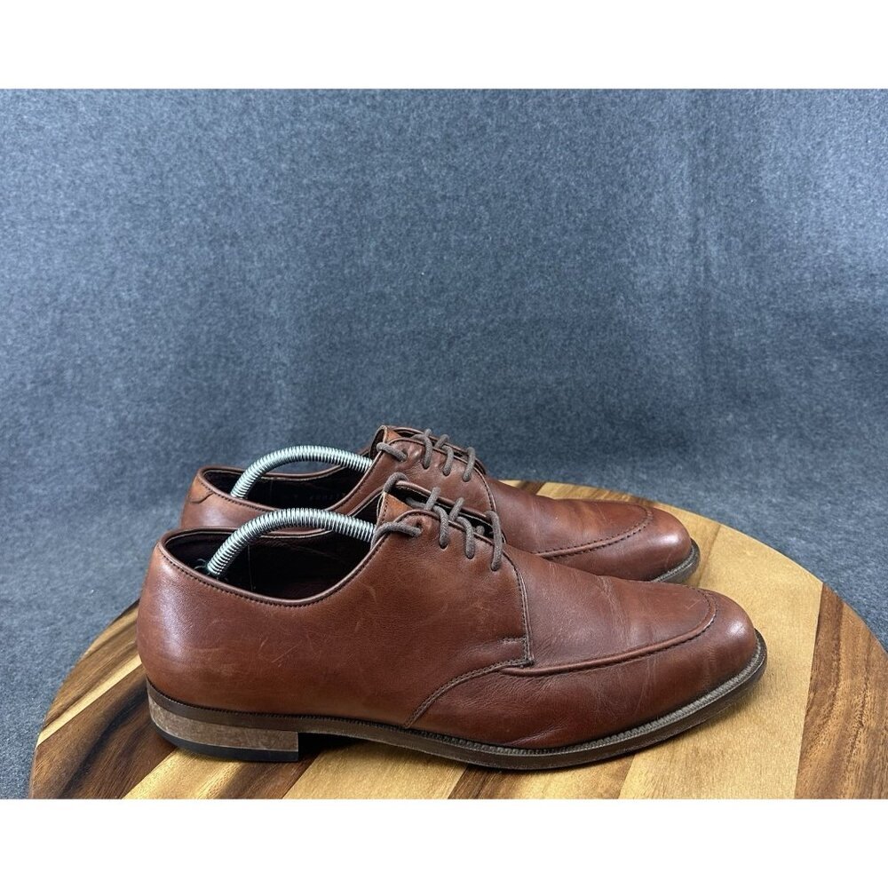 ET Wright Shoes Mens 11B Brown Leather Split Split Toe Breather Derby Dress